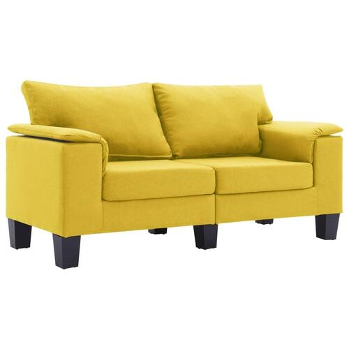 2-personers sofa stof gul