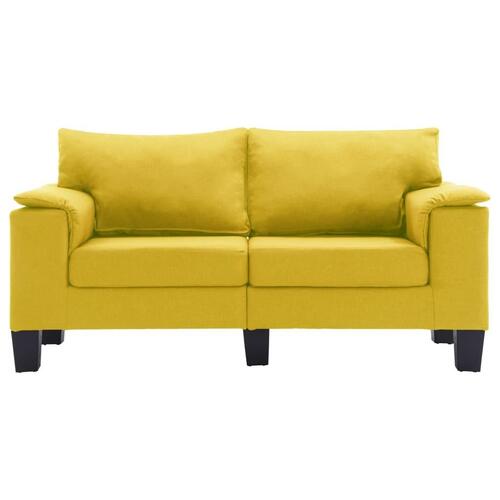 2-personers sofa stof gul