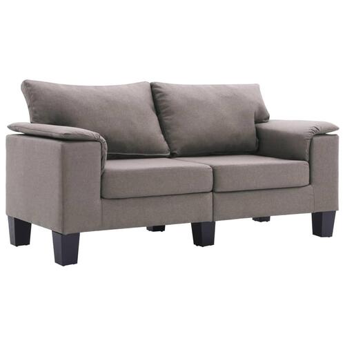 2-personers sofa stof gråbrun