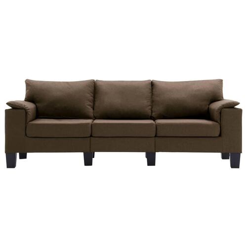3-personers sofa stof brun
