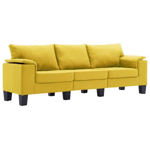 3-personers sofa stof gul
