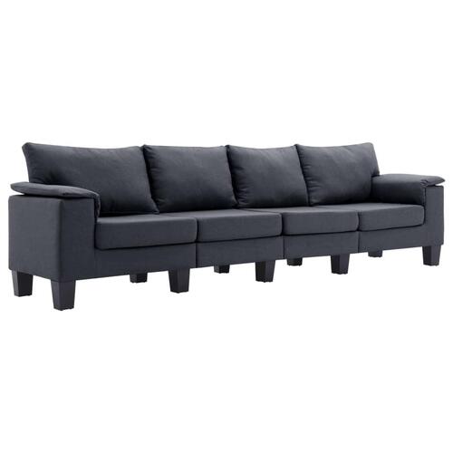 4-personers sofa stof mørkegrå