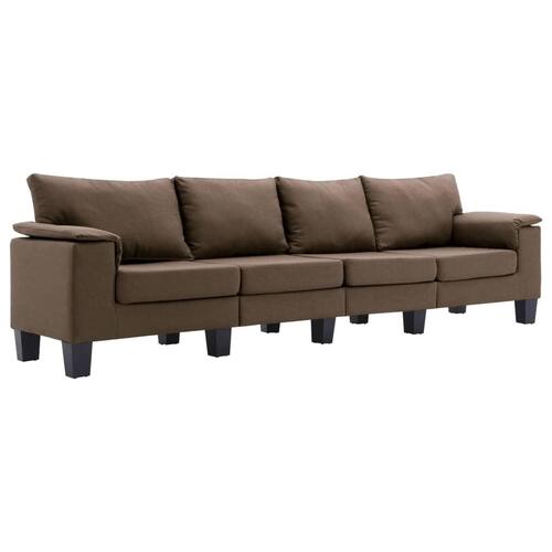 4-personers sofa stof brun