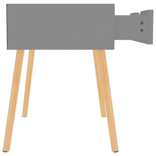 Sengeborde 2 stk. 40x40x56 cm spånplade grå