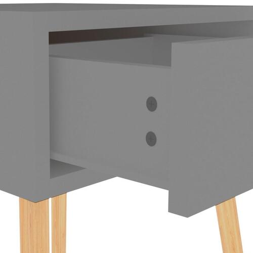 Sengeborde 2 stk. 40x40x56 cm spånplade grå