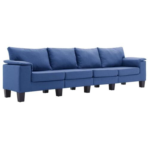 4-personers sofa stof blå