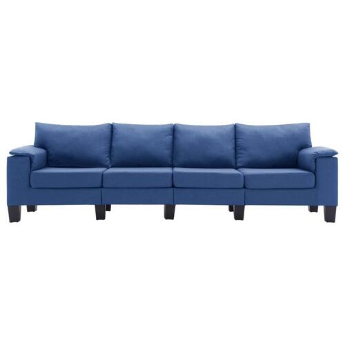4-personers sofa stof blå