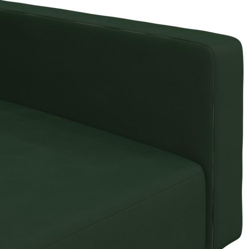 2-personers sovesofa fløjl mørkegrøn