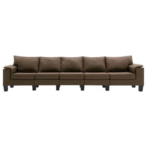 5-personers sofa stof brun