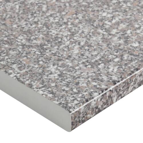 Køkkenbordplade 60x60x2,8 cm spånplade graniteffekt grå