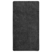 Shaggy gulvtæppe 80x150 cm skridsikker mørkegrå