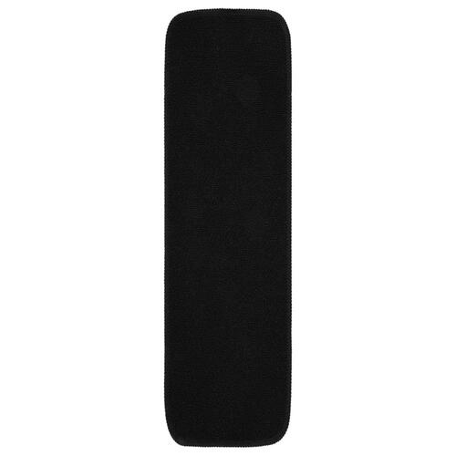 Skridsikre trappemåtter 15 stk. 75x20 cm rektangulær sort