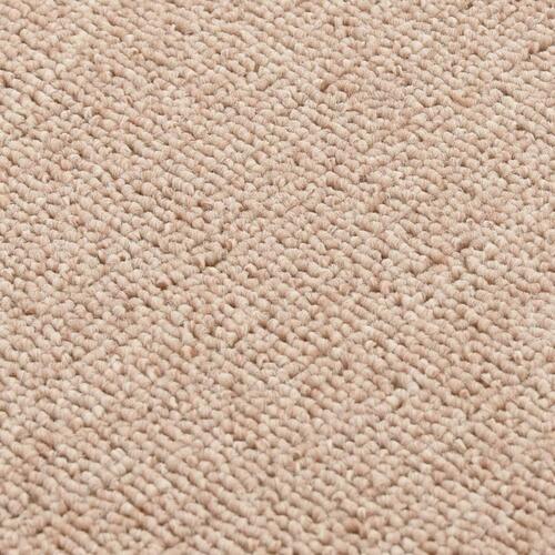 Skridsikre trappemåtter 15 stk. 75x20 cm rektangulær beige