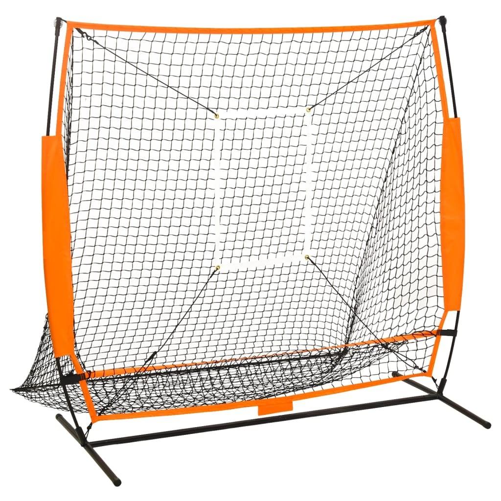 vidaXL multisport træningsnet til baseball 174x76x158,5 cm sort