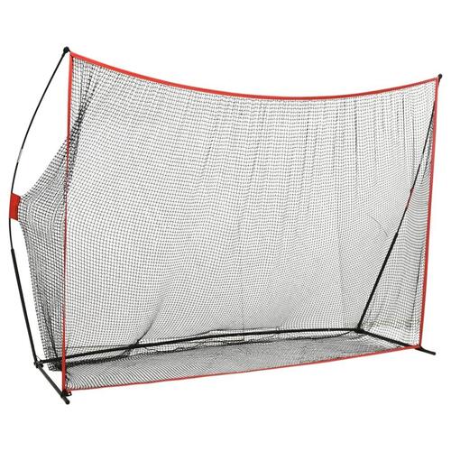 Træningsnet til golf 356x92,5x215 cm metal