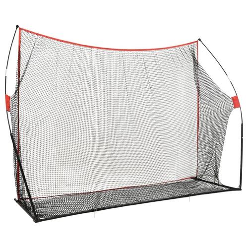 Træningsnet til golf 356x92,5x215 cm metal
