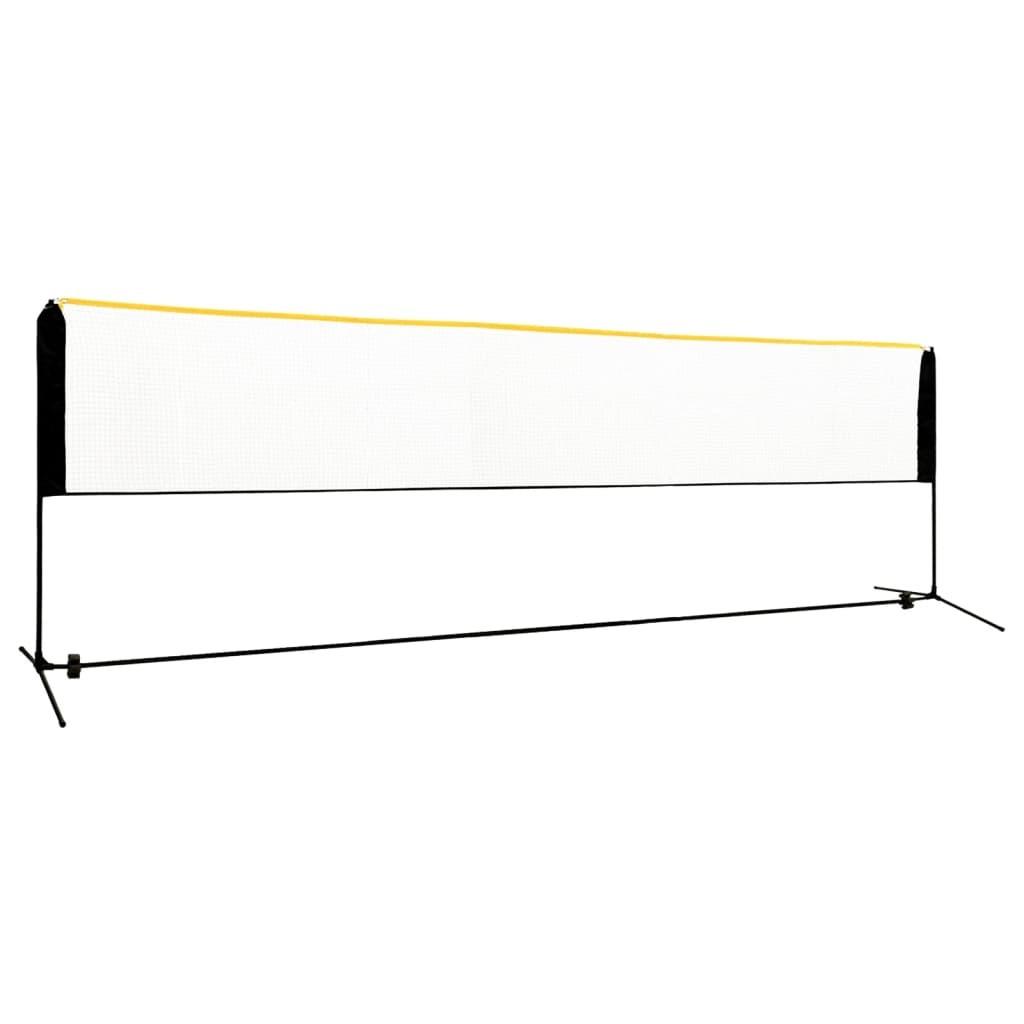 Justerbart badmintonnet 500x103x94-158 cm metal