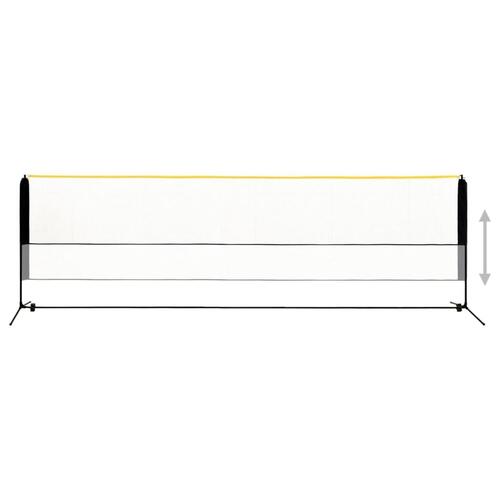 Justerbart badmintonnet 500x103x94-158 cm metal