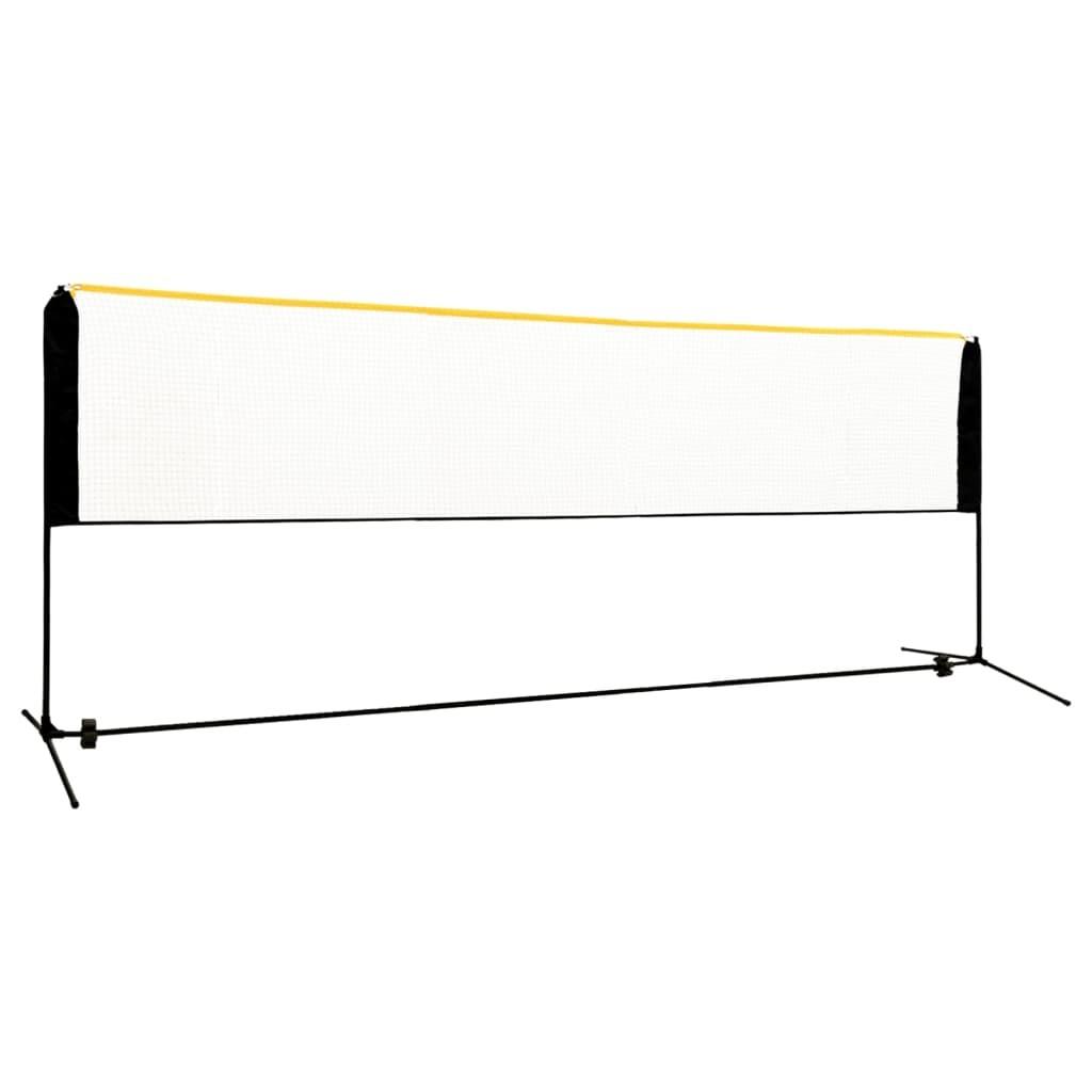 Justerbart badmintonnet 400x103x94-158 cm metal