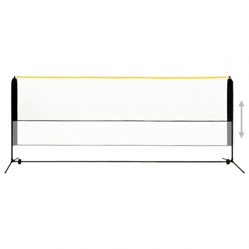 Justerbart badmintonnet 400x103x94-158 cm metal