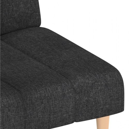 2-personers sovesofa stof sort