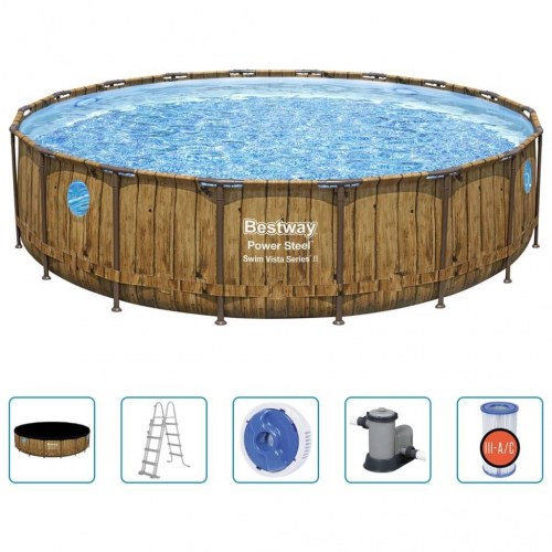 Bestway Power Steel swimmingpoolsæt 549x122 cm