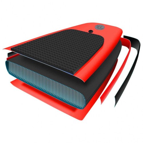 Oppusteligt paddleboardsæt 330 × 76 × 10 cm - rød