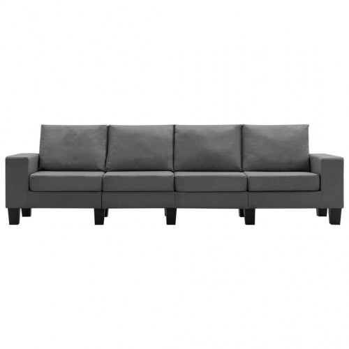 4-personers sofa stof mørkegrå