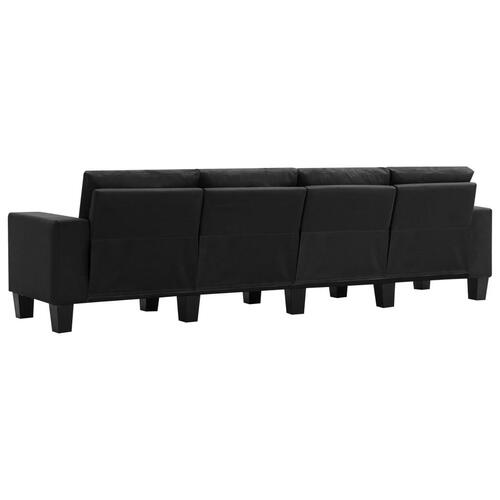 4-personers sofa stof sort