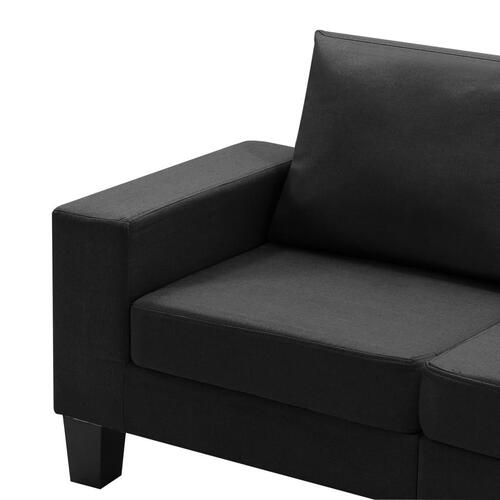 4-personers sofa stof sort