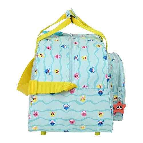 Sportstaske Baby Shark Beach Day Gul Lyseblå (40 x 24 x 23 cm)