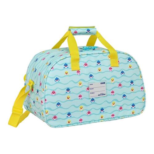 Sportstaske Baby Shark Beach Day Gul Lyseblå (40 x 24 x 23 cm)