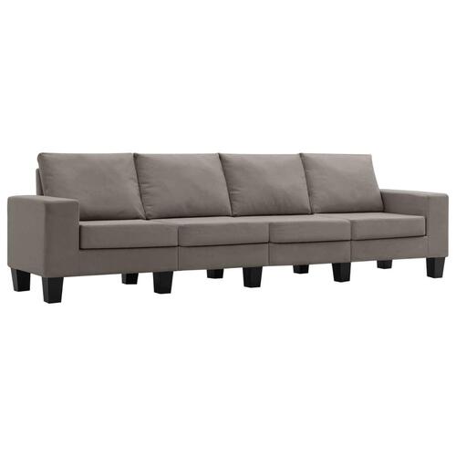 4-personers sofa stof gråbrun
