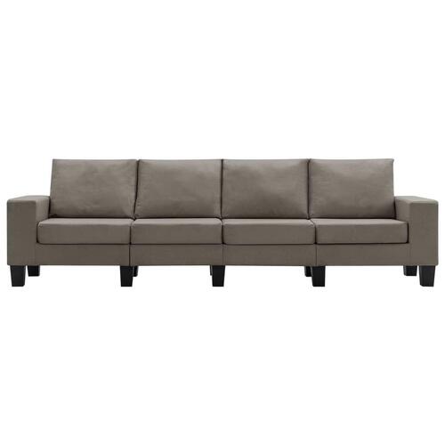 4-personers sofa stof gråbrun