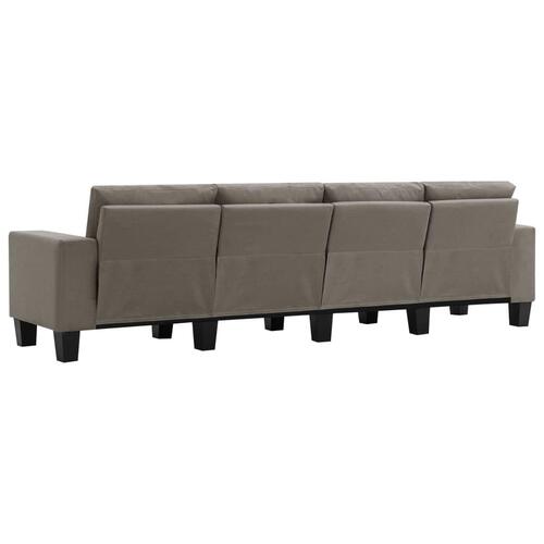 4-personers sofa stof gråbrun