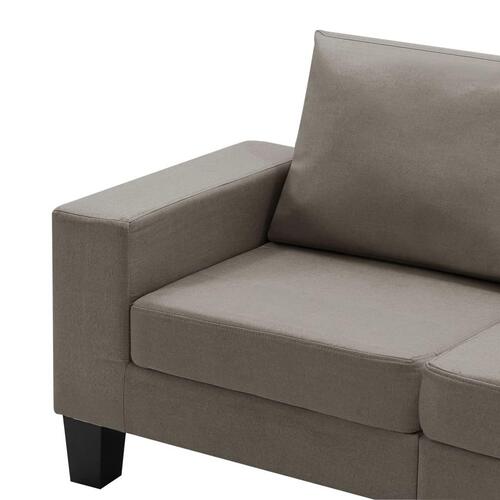 4-personers sofa stof gråbrun