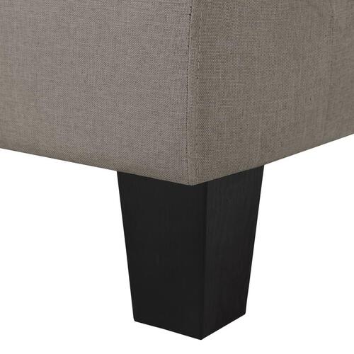 4-personers sofa stof gråbrun