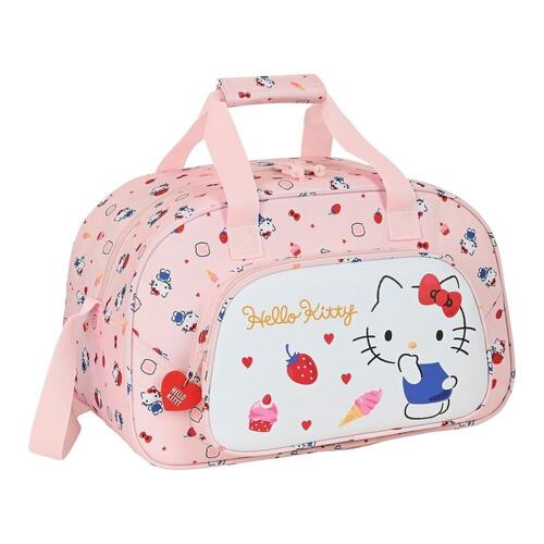 Sportstaske Hello Kitty Happiness Girl Pink Hvid (40 x 24 x 23 cm)