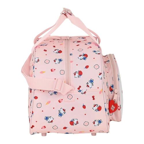 Sportstaske Hello Kitty Happiness Girl Pink Hvid (40 x 24 x 23 cm)