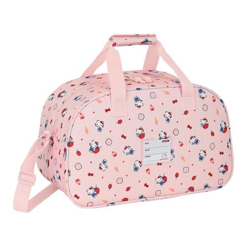 Sportstaske Hello Kitty Happiness Girl Pink Hvid (40 x 24 x 23 cm)