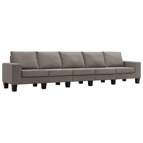 5-personers sofa stof gråbrun