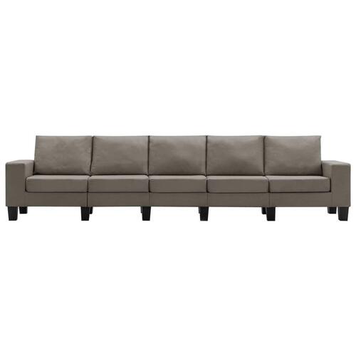5-personers sofa stof gråbrun