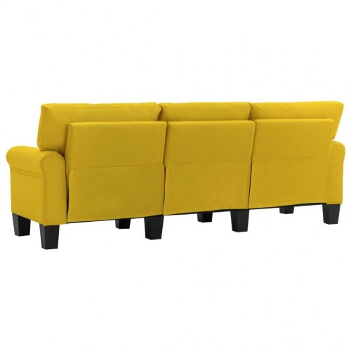3-personers sofa stof gul