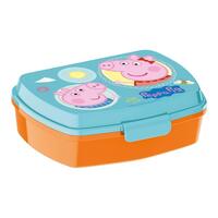 Madkasse til Sandwich Peppa Pig Having fun Plastik Lyserød (17 x 5.6 x 13.3 cm)