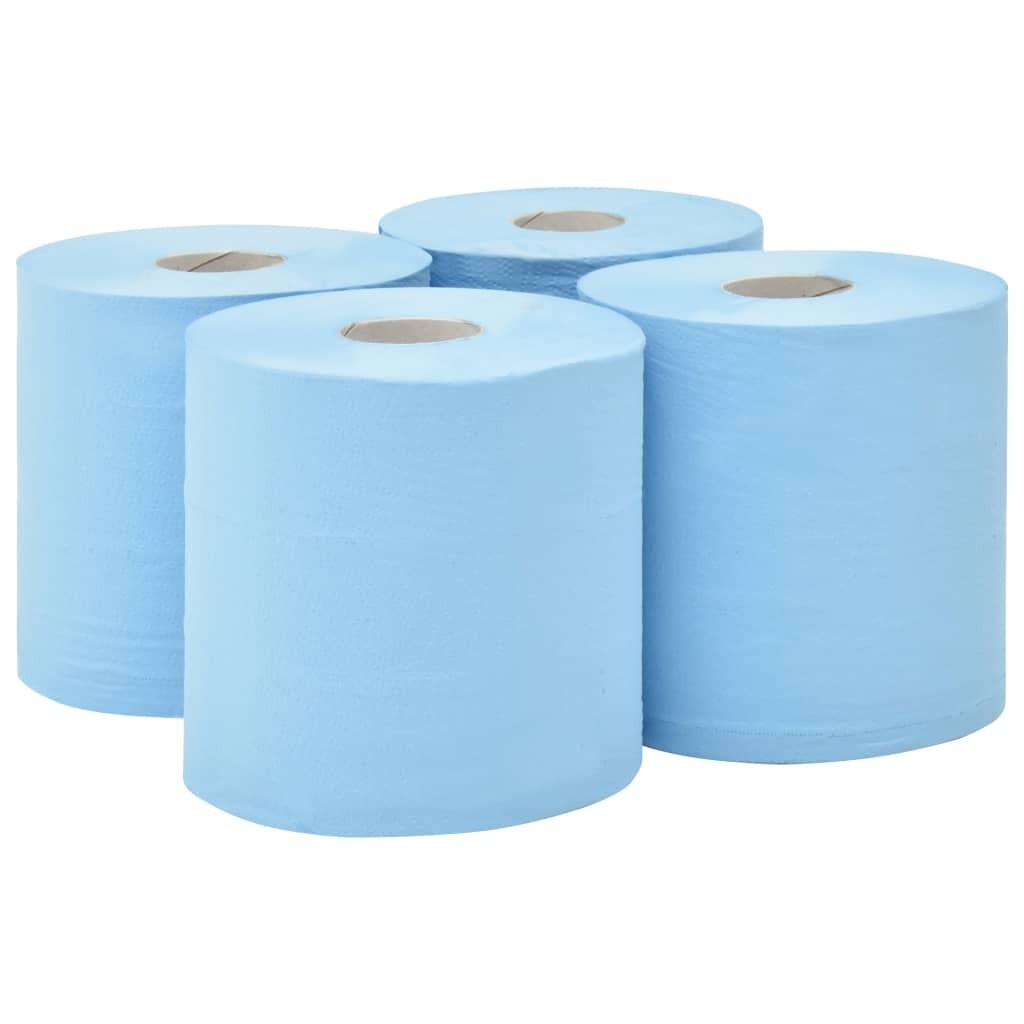 2-lags industrielle papirruller 4 ruller 20 cm blå
