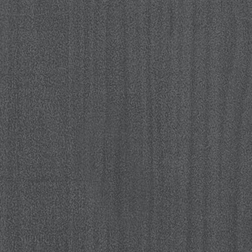 Bogreol 104x33x76 cm massivt fyrretræ grå