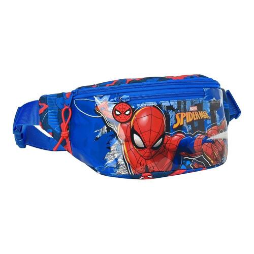 Bæltetaske Spider-Man Great power Blå Rød Børns 23 x 12 x 9 cm
