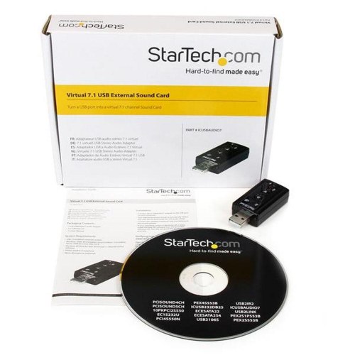 USB lydkort Startech - eksternt 7.1 lydkort (ICUSBAUDIO7)