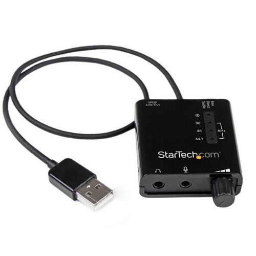 Eksternt lydkort StarTech ICUSBAUDIO2D USB 2.0 (sort)