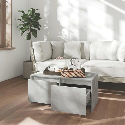 Sofabord 90x50x41,5 cm konstrueret træ betongrå